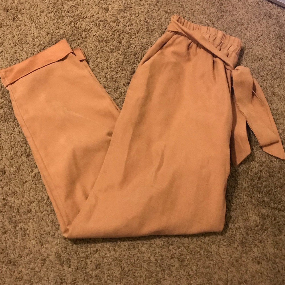 Boohoo Tapered Tie Waist Size 10